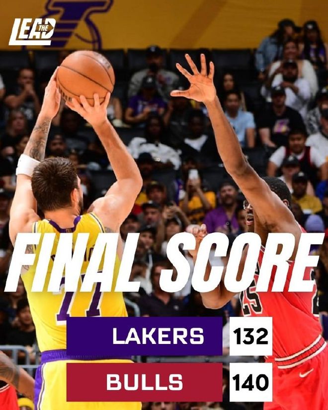 东契奇狂砍51+10+9率湖人掀翻公牛冲西部前三